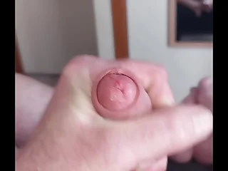 After work wank & cum